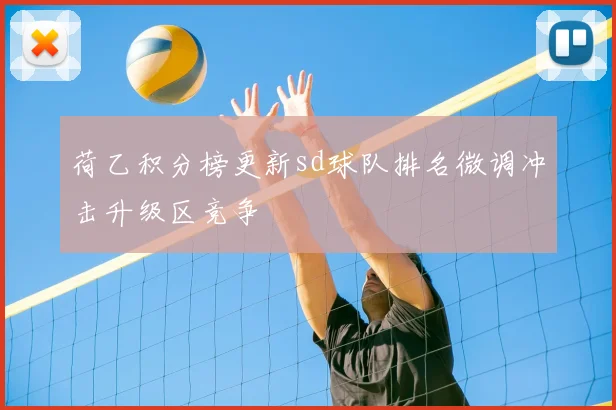 荷乙积分榜更新sd球队排名微调冲击升级区竞争